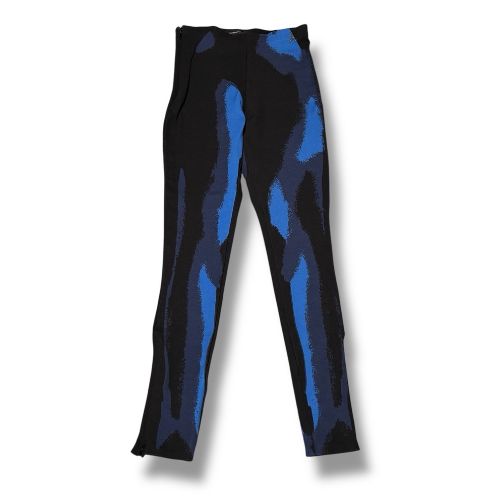Maniere De Voir Black and Blue Leggings